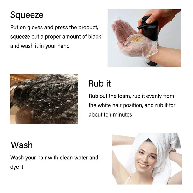 Champú Tinte 3 en 1 MEIDU - Color, cuidado y brillo en minutos ✨