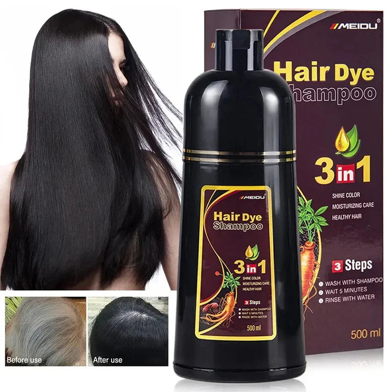Champú Tinte 3 en 1 MEIDU - Color, cuidado y brillo en minutos ✨